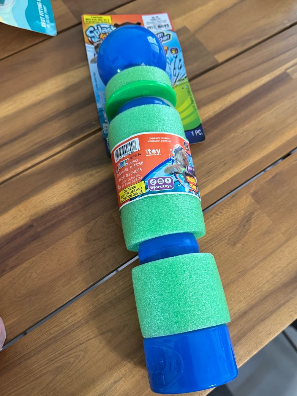 Blue & Green Foam Water Blaster